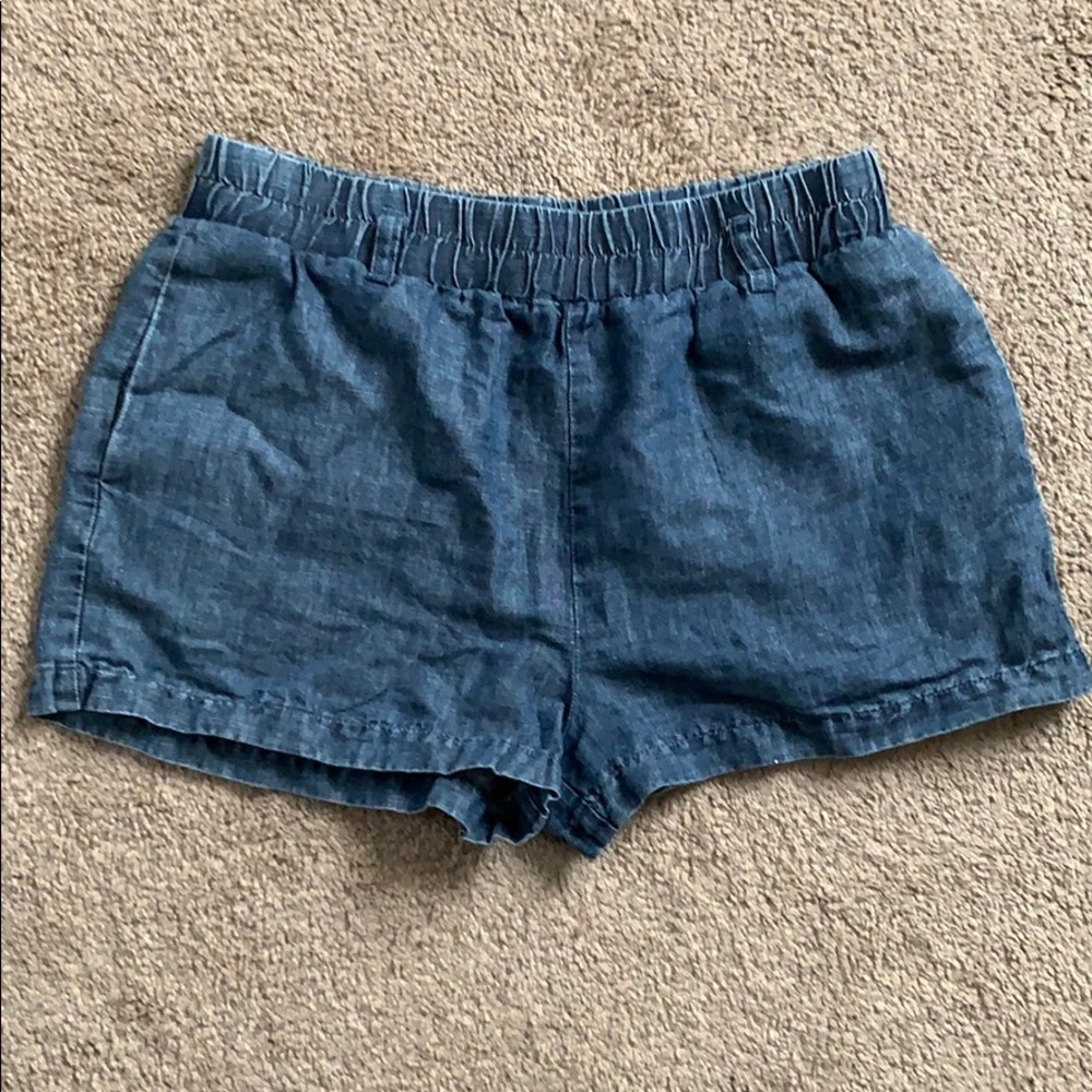 Soft denim twill shorts